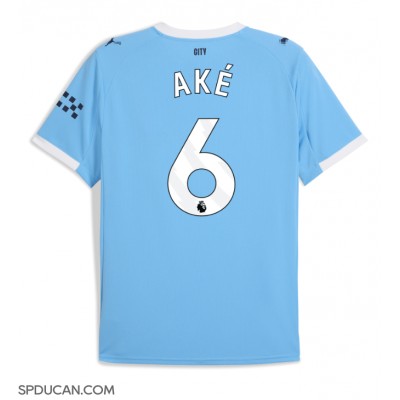 Muški Nogometni Dres Manchester City Nathan Ake #6 Domaci 2025-26 Kratak Rukav Muški Nogometni Dres Manchester City Nathan Ake #6 Domaci 2025-26 Kratak Rukav